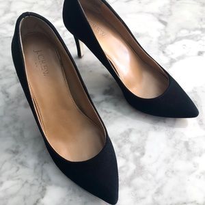 J.CREW Black Suede Pumps Sz 7.5